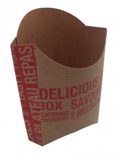 Boîtes snacking en carton pour frites