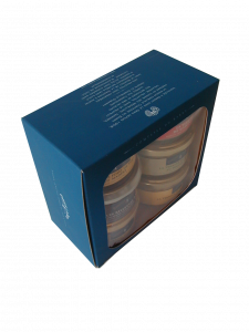 Coffret en carton sur mesure avec vitrine
