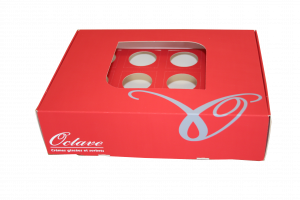 Coffret en carton sur mesure pour glaces