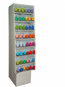 Présentoir PLV en carton pour magasin infusions
